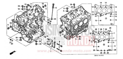 BLOC-CYLINDRES GL1500CV de 1997